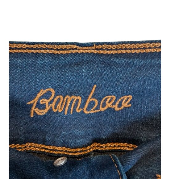 Bamboo Dark Wash High Rise Skinny Jeans Womens Size 12 Stretch Denim pants - Picture 6 of 9